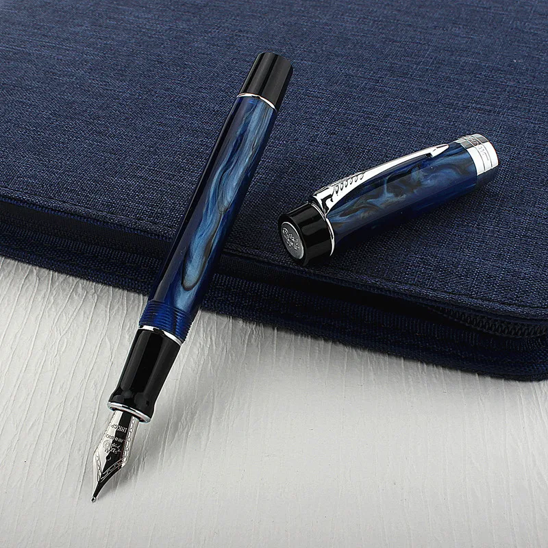 

Jinhao High Quality Fountain Pen EF Nib Century 100 Elegant Galaxy Blue Smooth Iridium Fine Tip