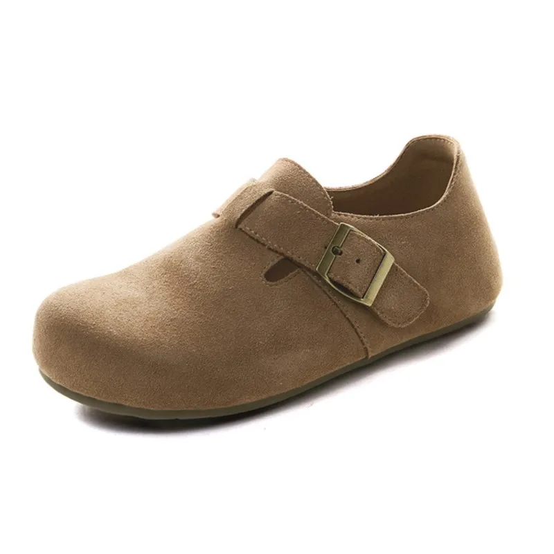 

Crestar Women's Classic Suede Clogs With Adjustable Buckle 2025 New Lady Mules Outdoor Antiskid Beach Slippers Retro Potato Shoe