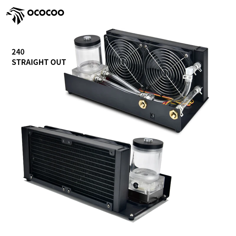 OCOCOO Portable Radiator Kit 240MM G1/4 Connection Port Printer UV Machine Heat Dissipation Notebook Water Cooling Systems DIY