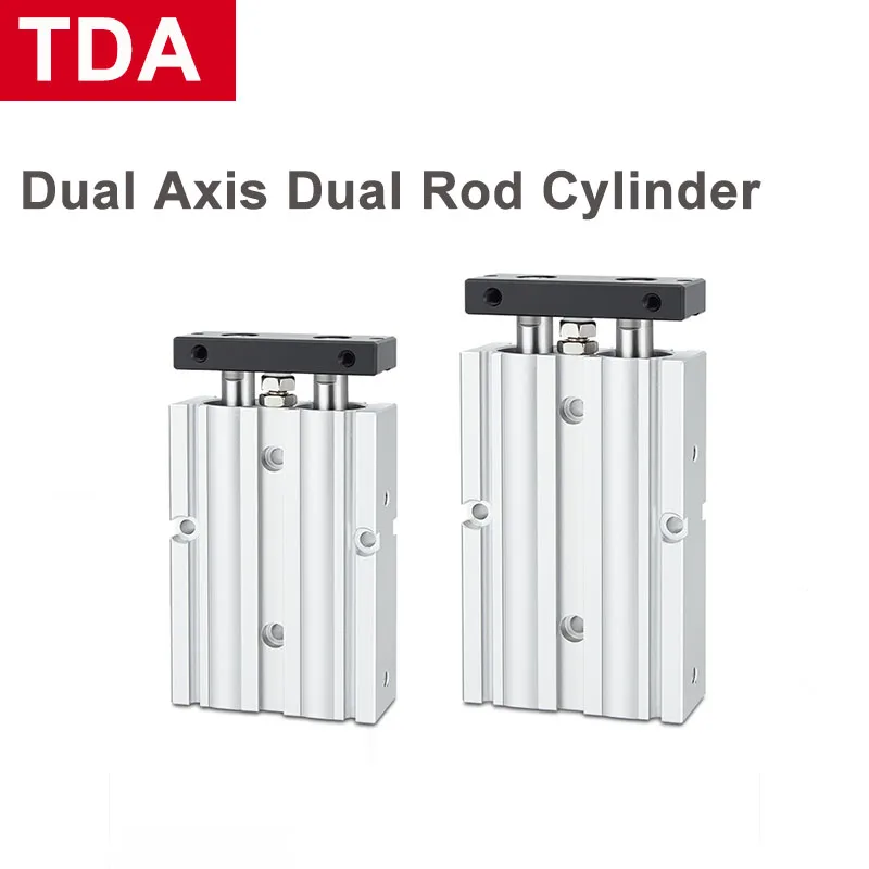 Double Axis Double Rod Cylinder TDA Small Pneumatic Cylinder with High Thrust TN10/16/20/25/32-15X50X70X100S