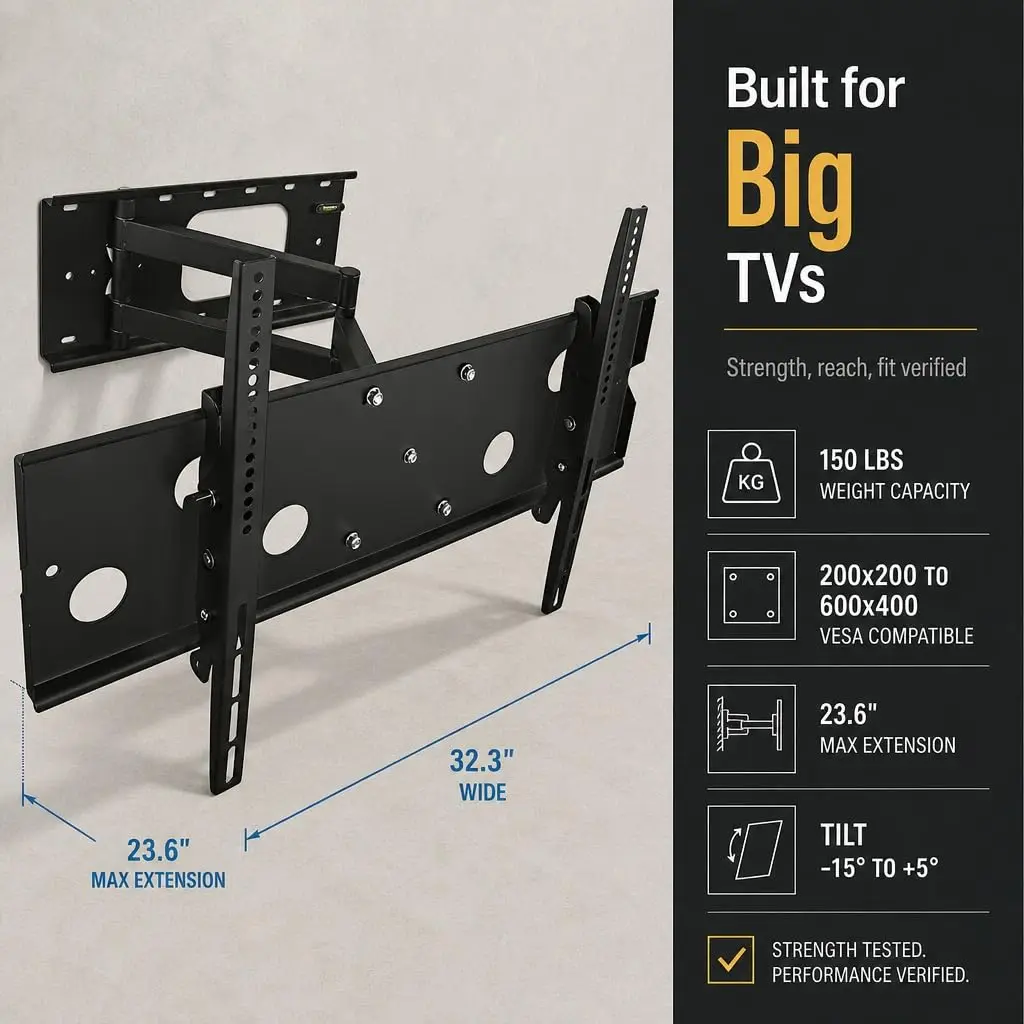 Corner TV Wall Mount, 26
