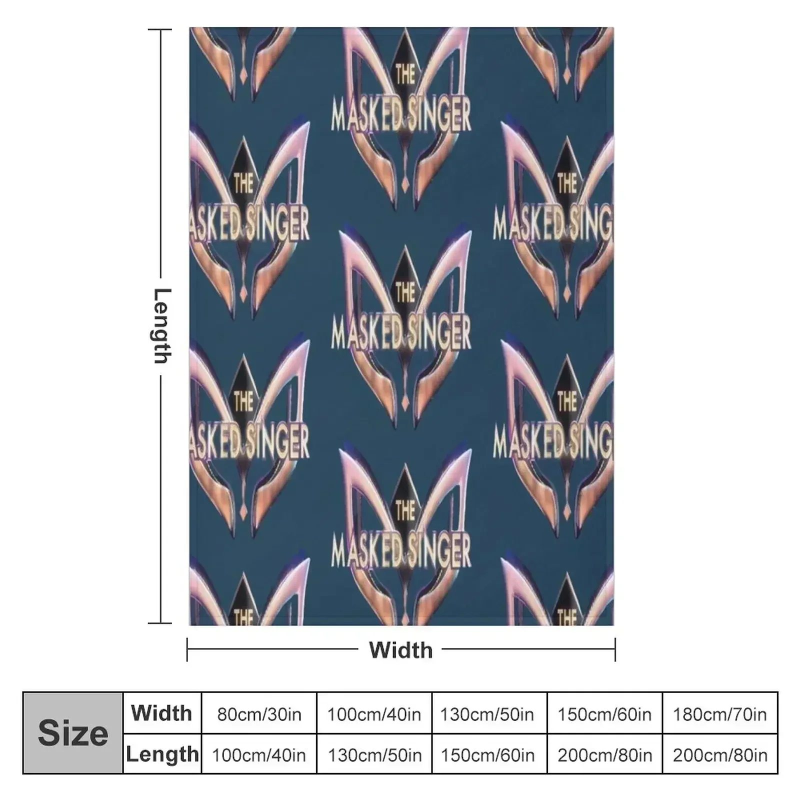 The masked singer Throw Blanket couch cozy soft plush fuzzy picnic outdoor blanket