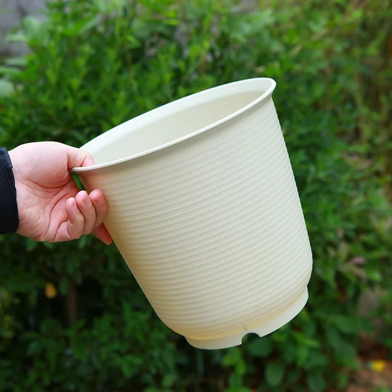 5PCS Plastic Flower Pot Thickened Resin Plant Flower Pot， Indoor Outdoor Succulent Pot Creative Anti-Ceramic Round Flower Pot