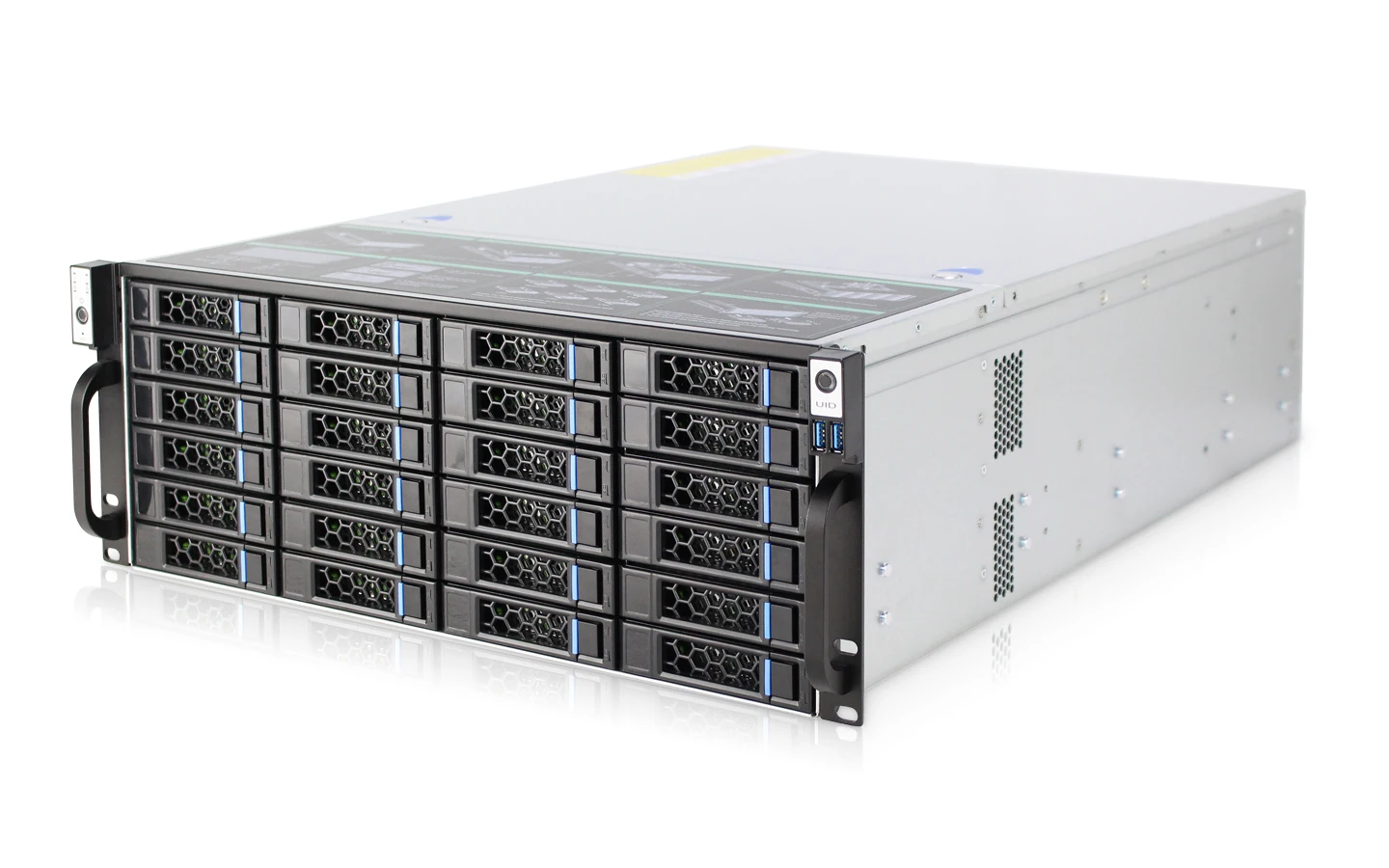 Quick Ship 4U 24 Bay Hot Swap Storage Server Chassis Standard 7 Full-height PCI/PCIE Expansion Slots