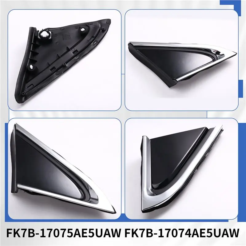 1Pair Rearview Mirror Triangular Panel Corner Window Panel FK7B-17075AE5UAW FK7B-17074AE5UAW For Ford Edge 2015-2022-X59A