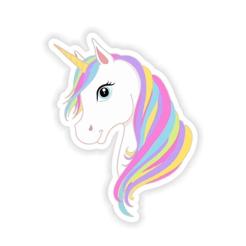 CK21127# 12x15cm Beautiful Unicorn Sticker Vinyl Decal for Bumper Car Van Truck Motorcycle Helmet ToolBox Door PC Boat