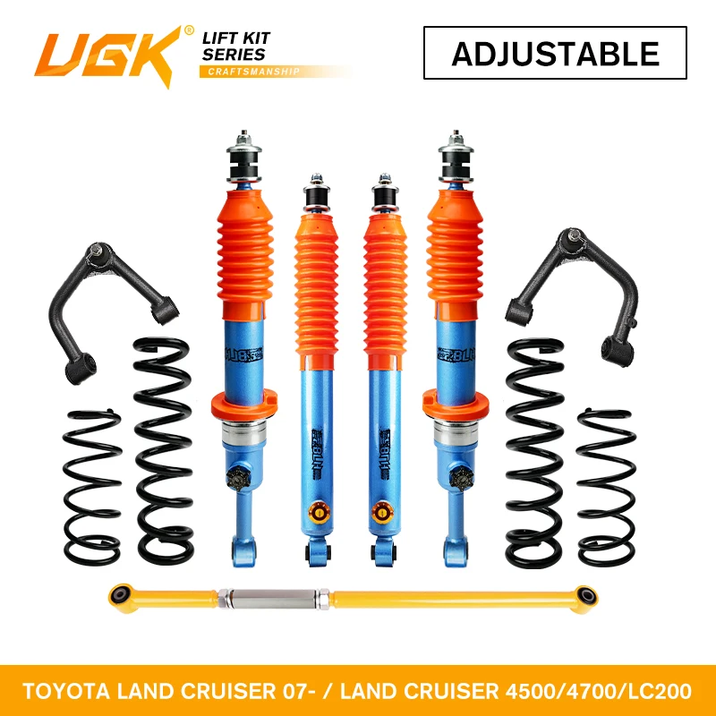 UGK Adjustable off-road 4X4 Shock Absorber 2 Inch Suspension Lift Kit For  Land Cruiser 07- / Land Cruiser 4500/4700/LC200