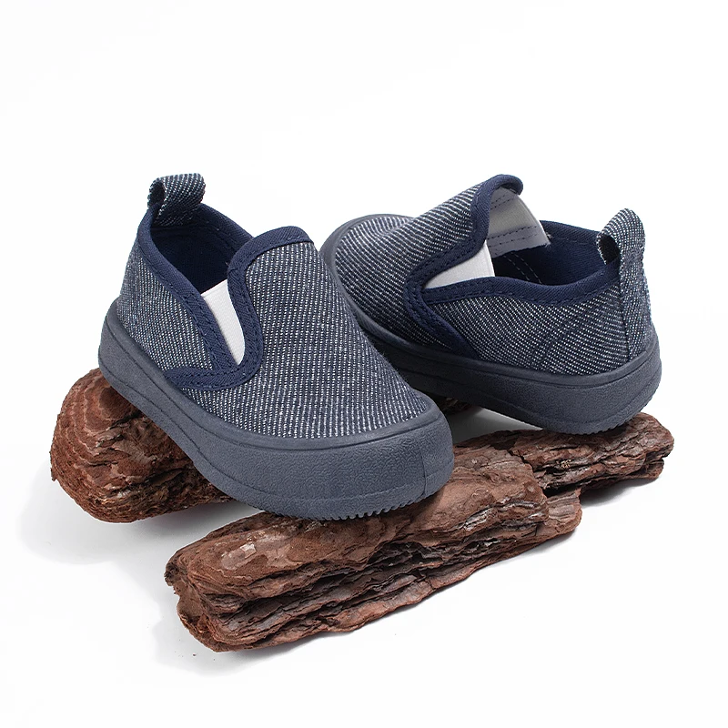 EDUBA Kids Canvas Shoes Slip-On Double Elastic Soft Sole Casual for Toddler & Little Children Spring 2025 on Sale EKC5314