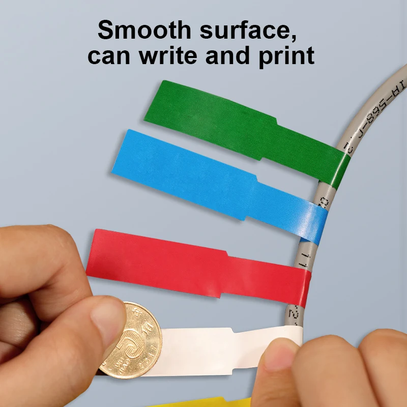 كابل تسميات ورقة 150 قطعة/5 ورقة العلامات سلك بمناسبة شبكة مقاوم للماء طابعة ليزر ملصق المنظم A4 ذاتية اللصق