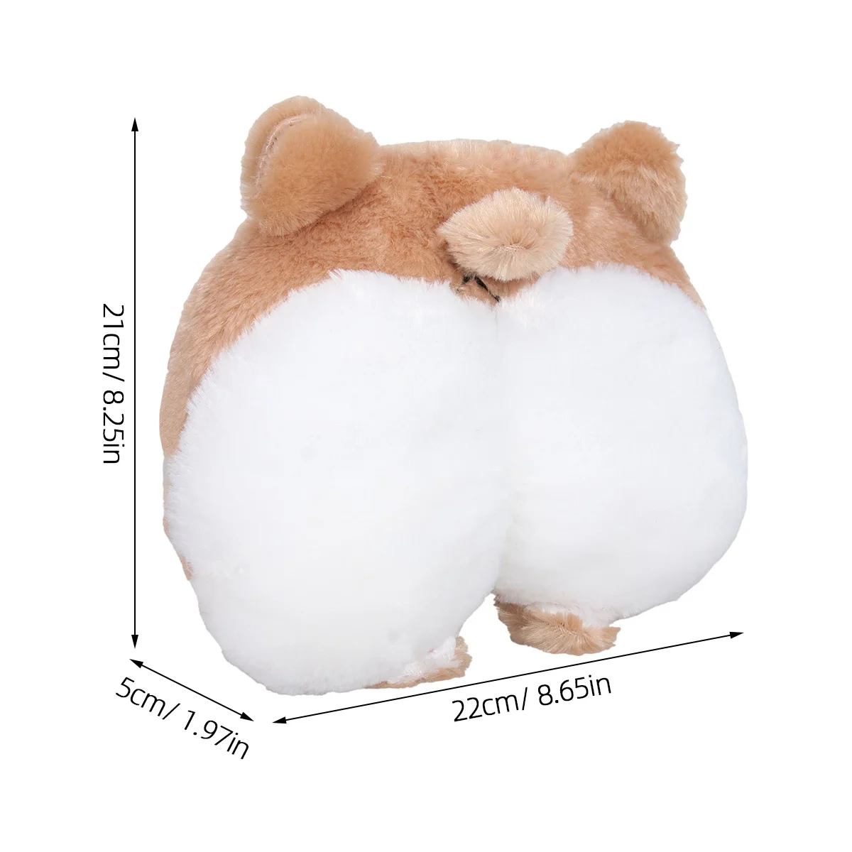 Travesseiro de pescoço para assento de carro, marrom corgi, encosto de cabeça macio, almofada automática para dirigir, relaxamento, conforto, travesseiros de bunda corgi