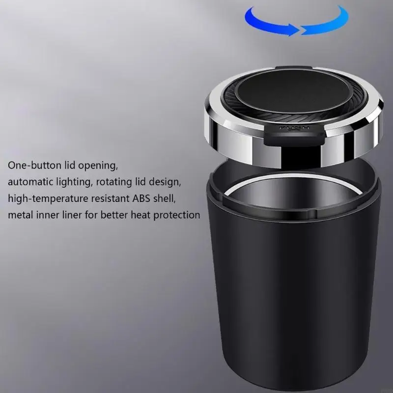  Portable Car LED Ashtray Universally Auto Ashtray Cigarettes Ashes Holders Cup
