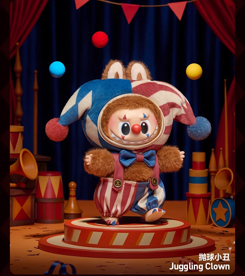 POP MART LABUBU WHY SO SERIOUSシリーズ サーカスピエロ ブラインドボックス おもちゃ かわいいアニメアクション サプライズ ハロウィンギフト