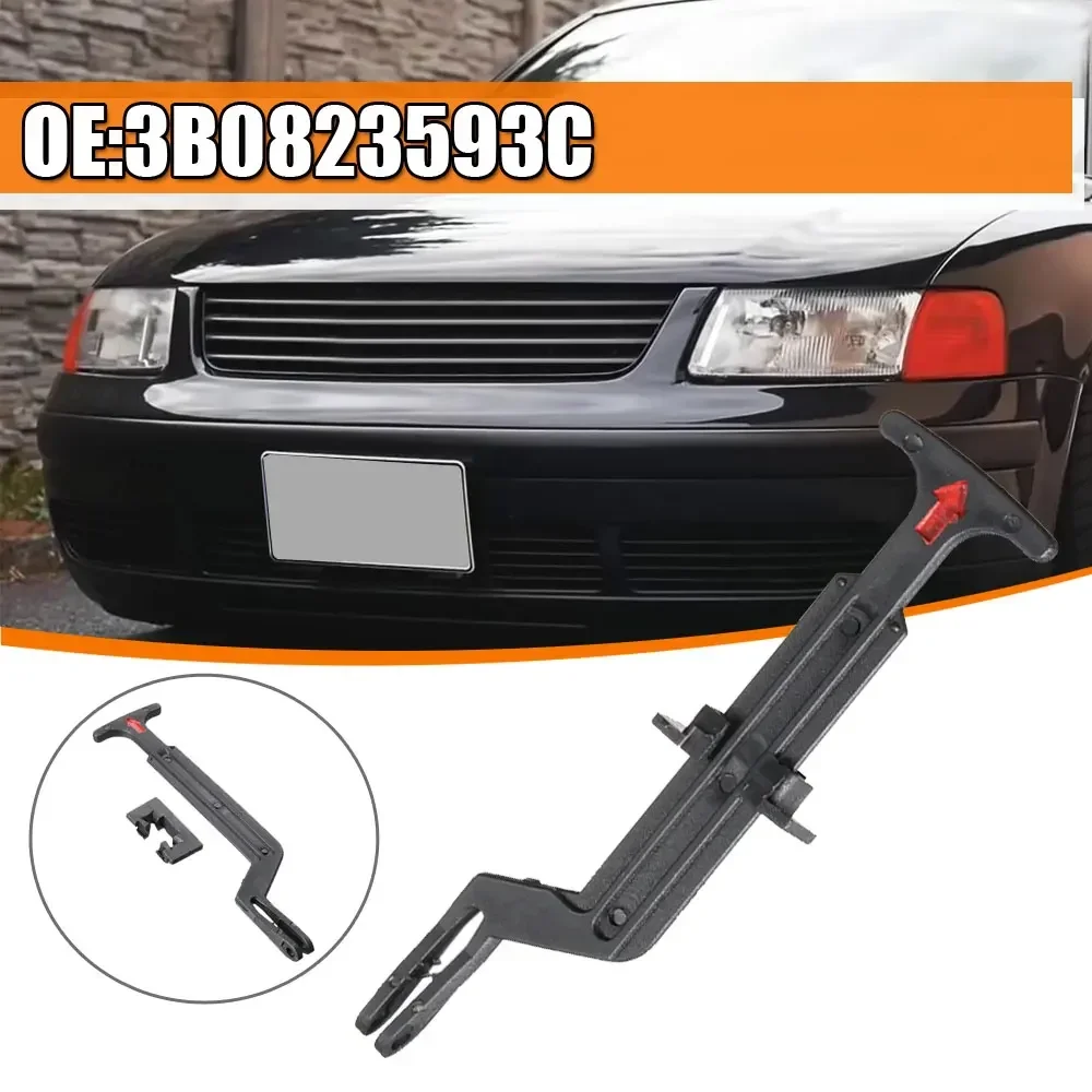 1Pc Black Bonnet Release Handle Rod Lock Latch Handle 3B0823593 for VW Passat B5 B5.5 1998 1999 2000 2001 2002 2003 2004