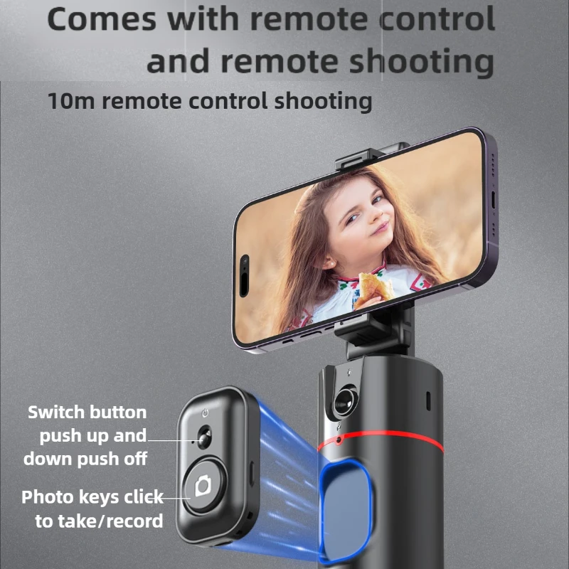 Handheld Gimbal Fully Automated Follow up Shots 720 Degree 3-Axis Follow-up Gimbal Stabilizer For Smartphone Live Photography