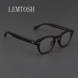 Men's Spectacle Frame Johnny Depp Lemtosh Style Glasses Transparent Lens Brand designer Computer Male Round Vintage Eyeglasses