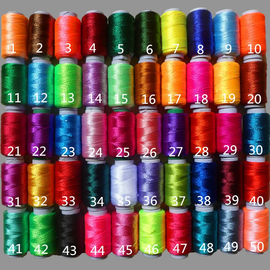 50 pz/lotto 12 g/pz filo da ricamo in seta di ghiaccio multicolore ricamo per cucire fili di seta a punto croce linea di ricamo per fatti a mano