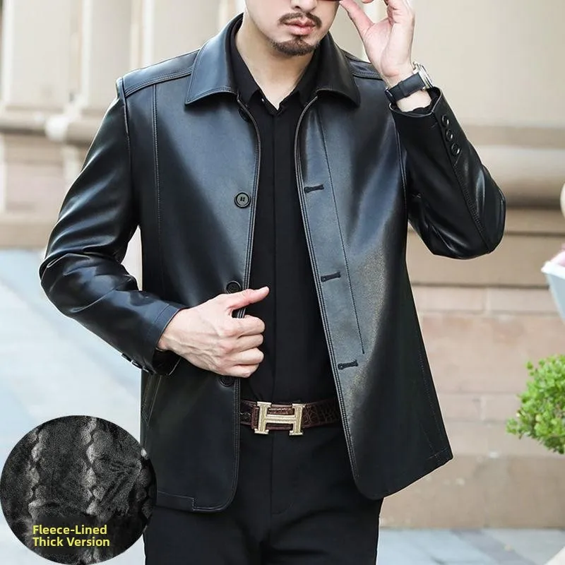 Black fleece-lined (button closure)