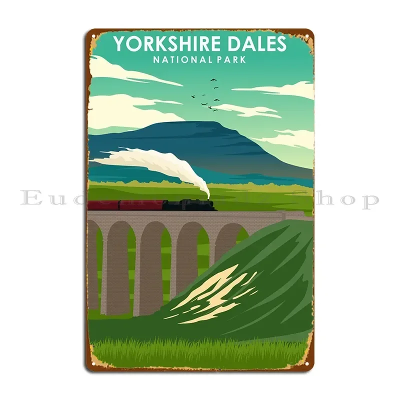 Yorkshire Dales Park Art Metal Plaque Designing Garage Plaques Wall Decor Cinema Cinema Tin Sign Poster
