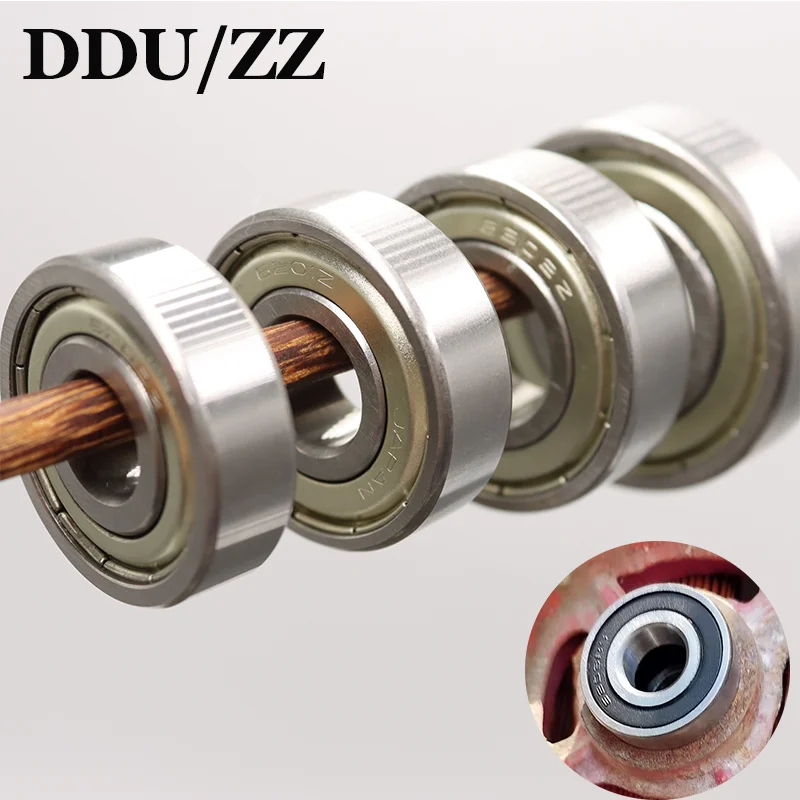 Deep Groove Ball Bearing 6200 6201 6202 6203 6204 6205 6206 6207 ZZ DDU RS High-carbon Steel Motorcycle Electric Vehicle Bearing