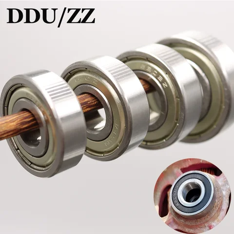 Deep Groove Ball Bearing 6200 6201 6202 6203 6204 6205 6206 6207 ZZ DDU RS High-carbon Steel Motorcycle Electric Vehicle Bearing