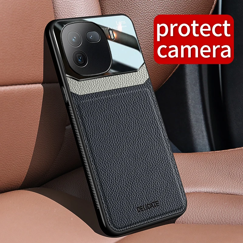 حافظة جلدية مغناطيسية لهاتف Vivo Iqoo 12 Pro Vivo Iqoo 12 غطاء خلفي Fundas مع حماية الكاميرا Vivo Iqoo 11 Pro/Iqoo 10 Pro