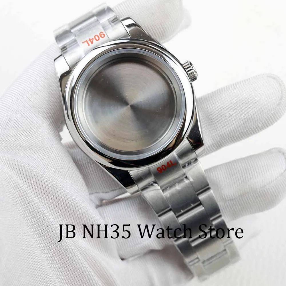 36mm/39mm watch case stainless steel oyster strap Sapphire Glass Watcherproof Fit NH35/36 movement 28.5mm dial datejust case