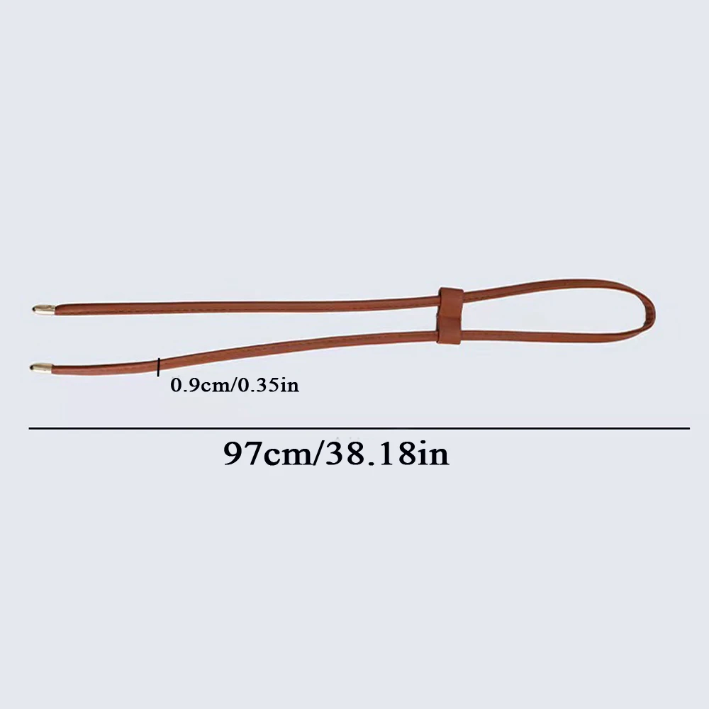 Bag Strap Drawstring Buckle Bag Rope  PU Leather DIY Replacement Shoulder Bag Strap for Backpack Beam Pocket Bag accessories