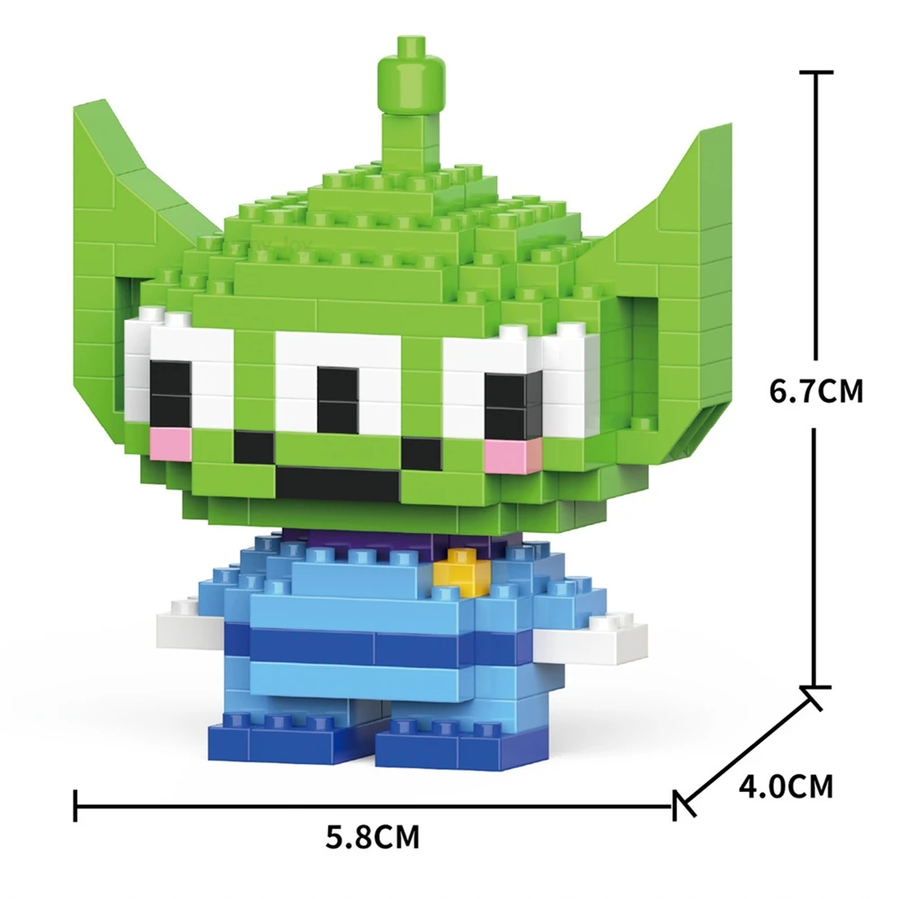 Kurome Cinnamoroll Hello Kitty Stitch Block Character Geassembleerd model Mickey Mouse Bouwstenen Poppen Speelgoed Kinderen Cadeau