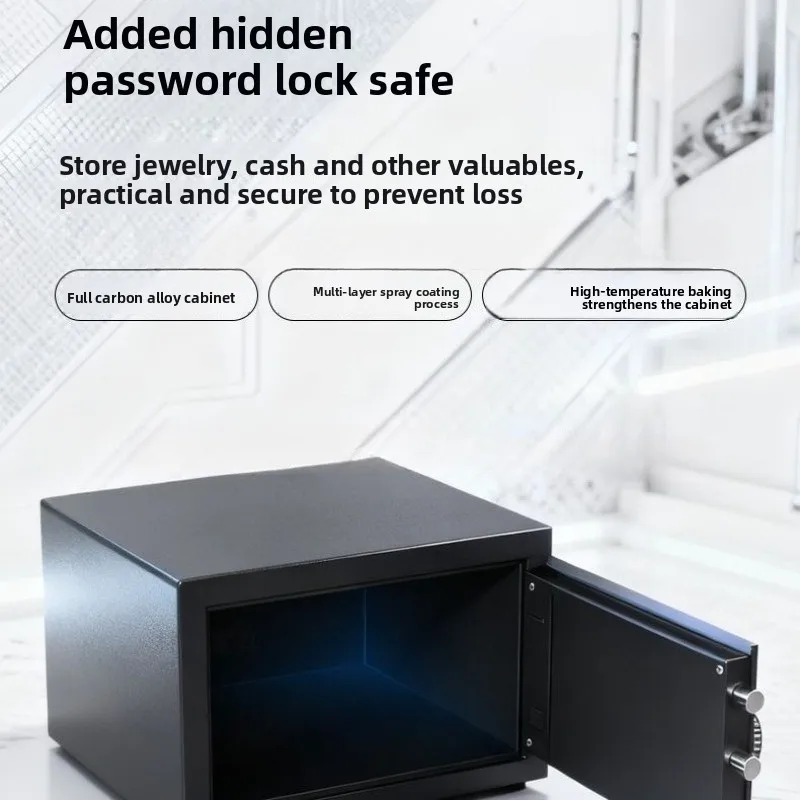 Bedside table with safe, safe, integrated locker, light luxury password lock bedside cabinet