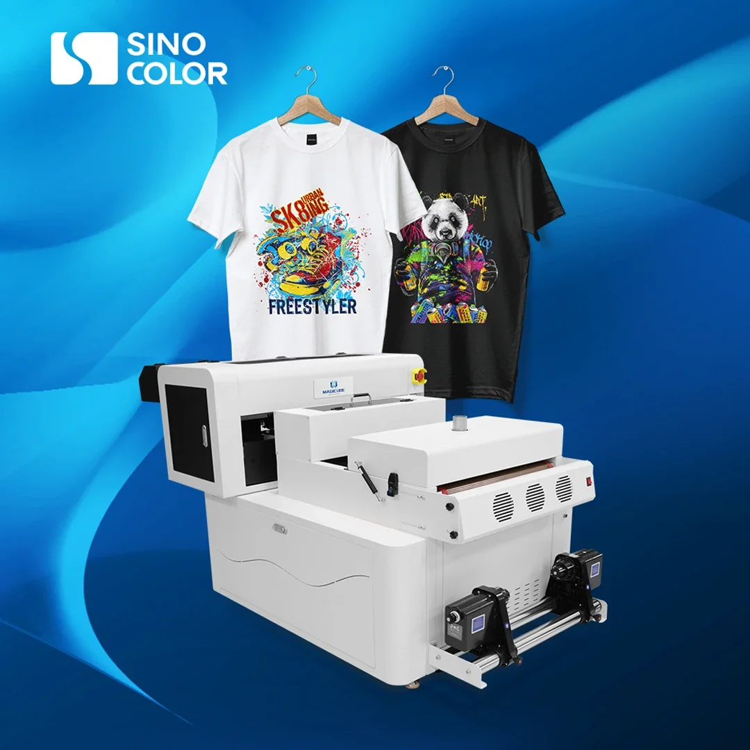 Factory direct sale 40cm 80cm 2 i3200 heads high  precision automatic shaker oven DIY garment hoody dtf printer printing machine