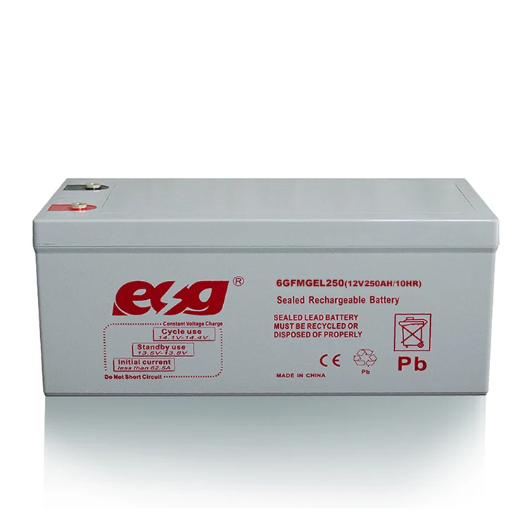 

Esg Factory Original Car Starting Manufacturing Plant 12V Lead-Acid Gel 12V 250Ah Lead Acid Battery