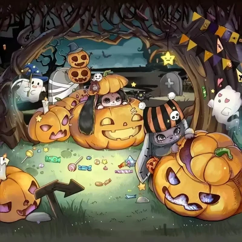 

New product LOKIKI trick or treat series Halloween exclusive blind box cute vinyl doll decoration pendant girl holiday gift