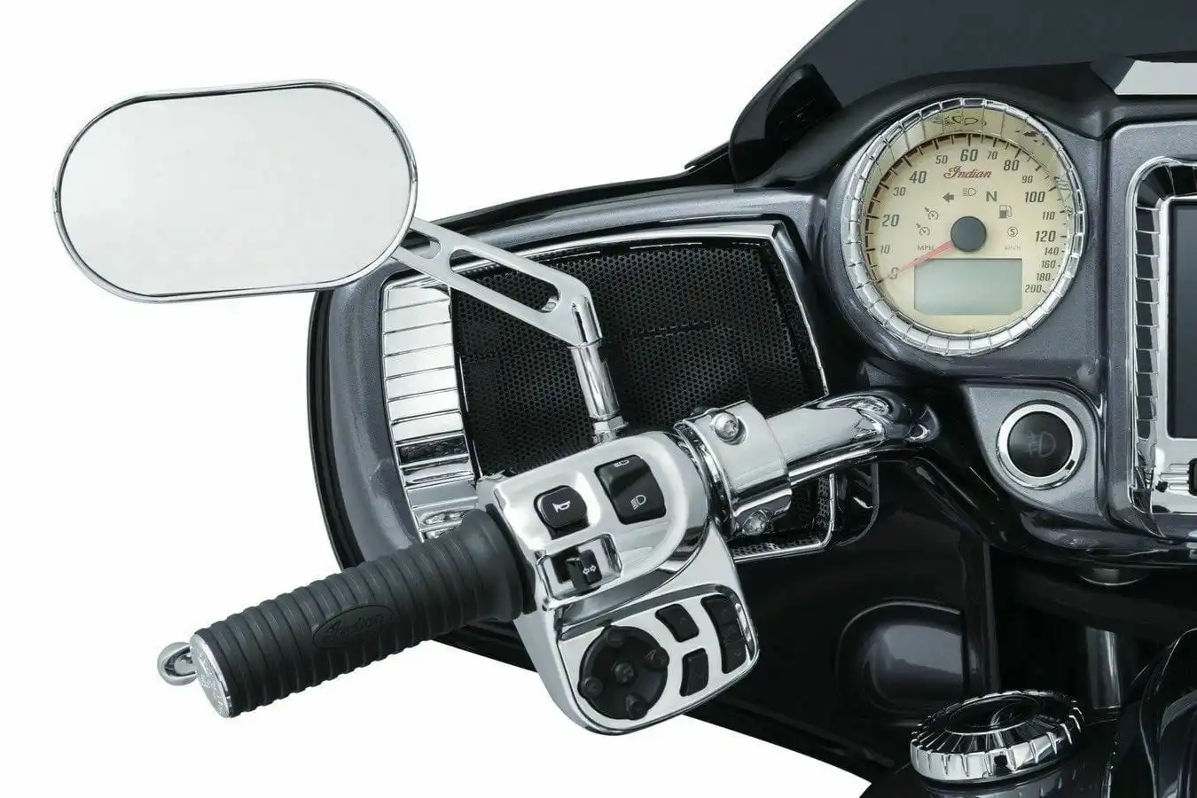 

Для мотоцикла Indian Chieftain Dark Horse, черные ацтекские защитные решетки для динамиков - защита от царапин, противоударный, прочный