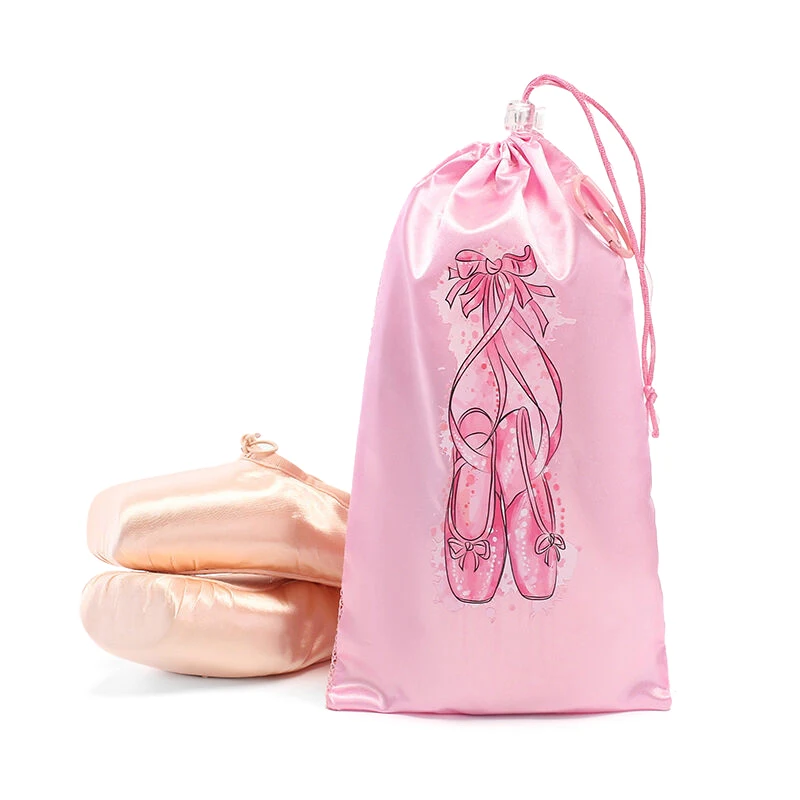 Portable Mesh Dance Bag Breathable Shoes Storage Pouch Girls Ballet Organizer Bags Shoe Pouches Bag Drawstring Dance Shoes Pouch