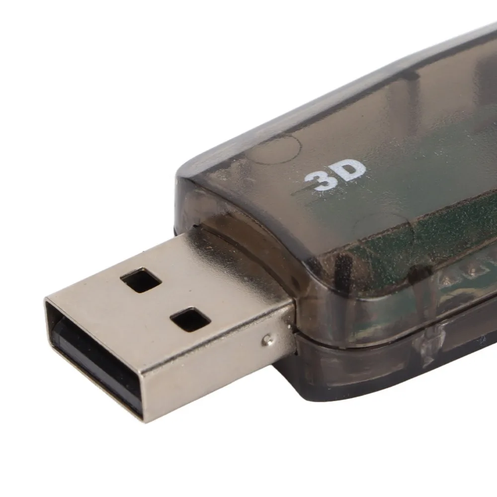 3.5mm Headphone Microphone Jacks USB Sound Card Plug and Play External Sound Adapter Stereo Sound Card for Windows PC