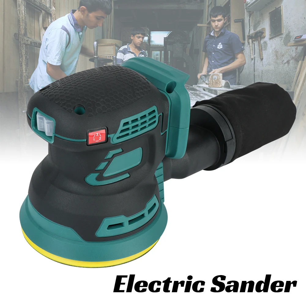 

Brushless Random Orbital Electric Sander 3 Speed Polishing Sanding Machine Wood Grinder For Makita 18V Battery 125mm