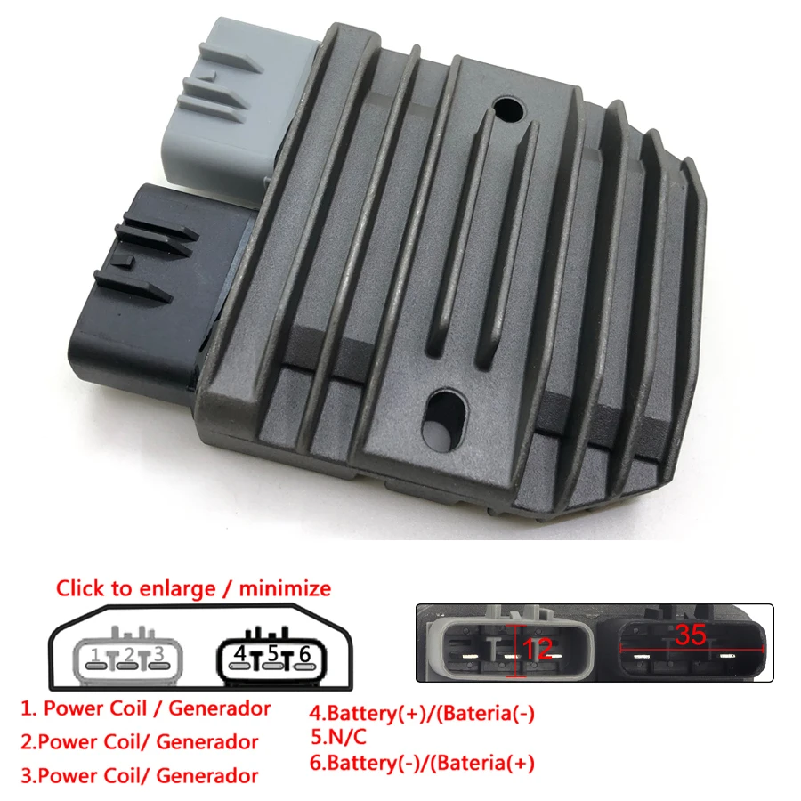 Dla Yamaha Honda BMW Kawasaki Triumph sea-doo Polaris Can-am motocykl Regulator napięcia prostownik 1PC 12V części motocyklowe