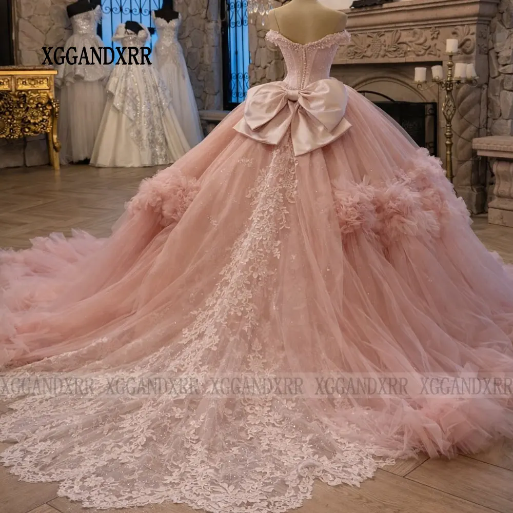 Customized Real Ball Gown Pink Quinceanera Dress 2026 Ruffles Princess Vestidos De 15 Quinceañera Sweet 16 Birthday Party Gown