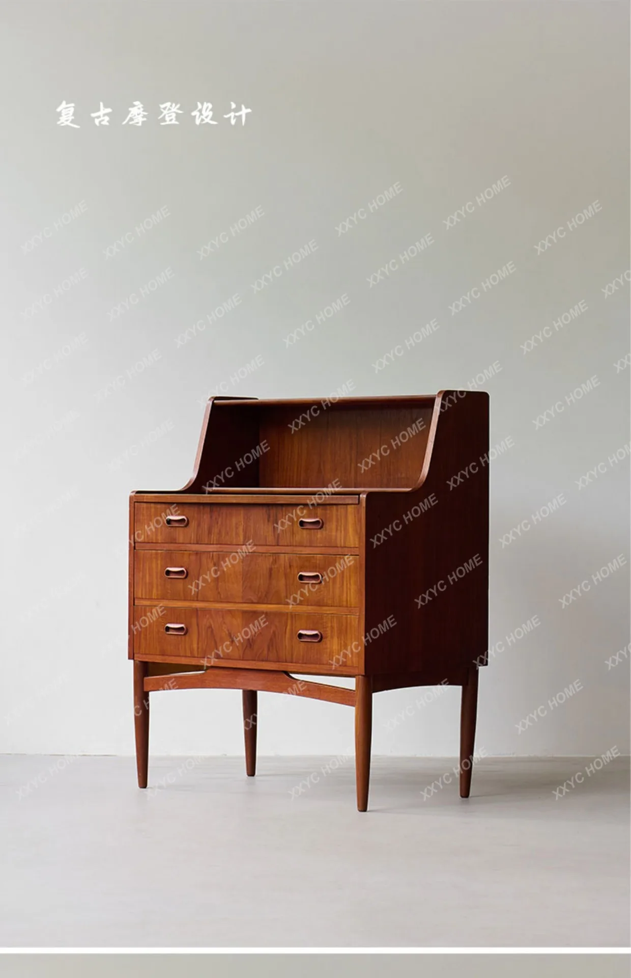 

XZNew arrive Log secretary cabinet furniture cherry wood storage drawer chest of drawers