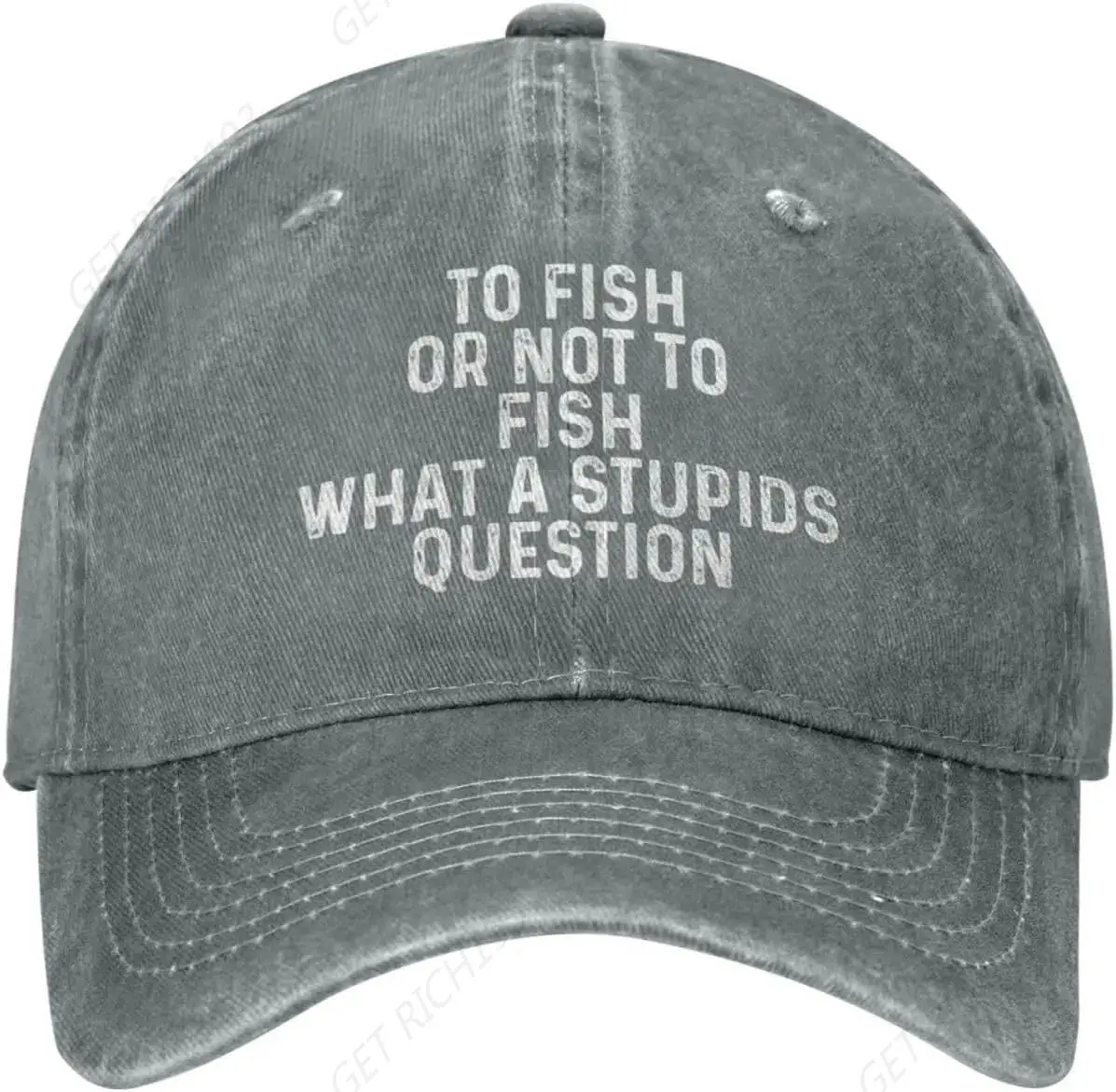 To Fish Or Not To Fish What A Stupids Hat Women Dad Hats Fashionable Caps Adults Print One Size