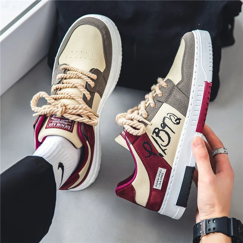 Heren Casual Schoenen Loafers Sneakers 2023 Nieuwe Mode Handgemaakte Retro Vrijetijdsloafers Schoenen Zapatos Casuales Hombres Heren Schoenen