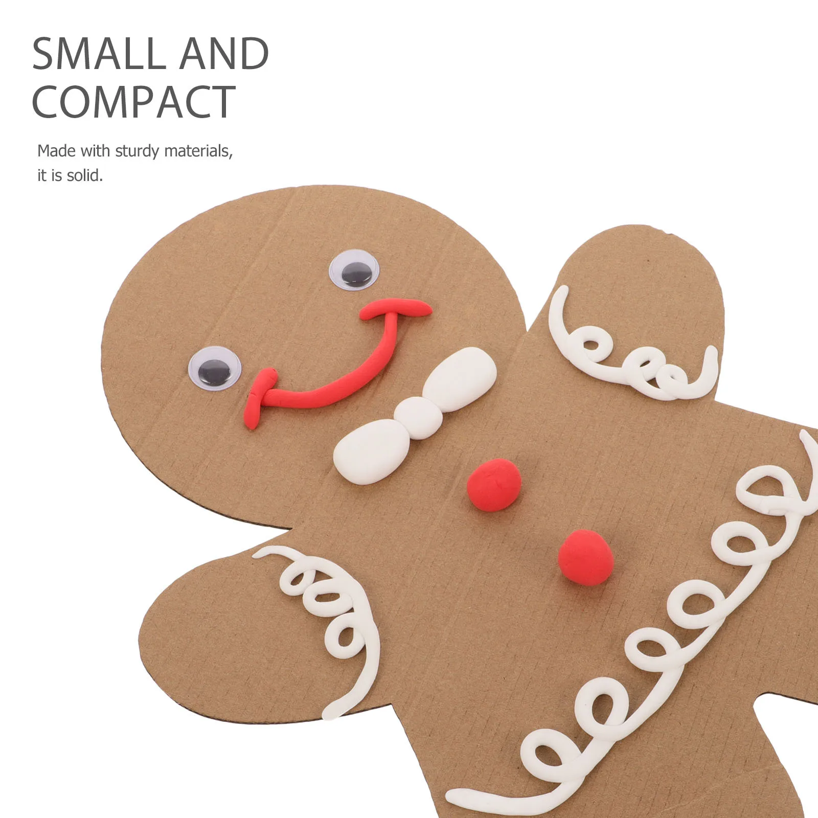 

1Set DIY Gingerbread Man Ornament Material for Christmas Decor Activity School Class Teaching Props Holiday Gingerbread
