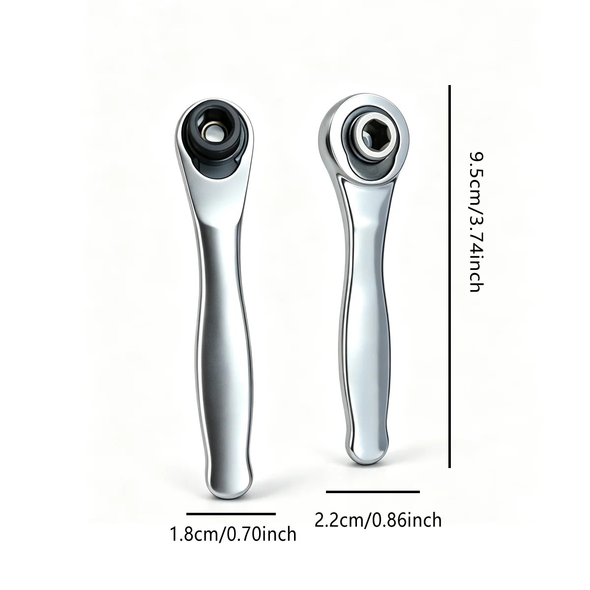 Ratchet Set Drive Rotating Ratchet Reversible Drive 72 Tooth Socket Wrench Mechanical Tool for Bicycle Car Table Chair Repair