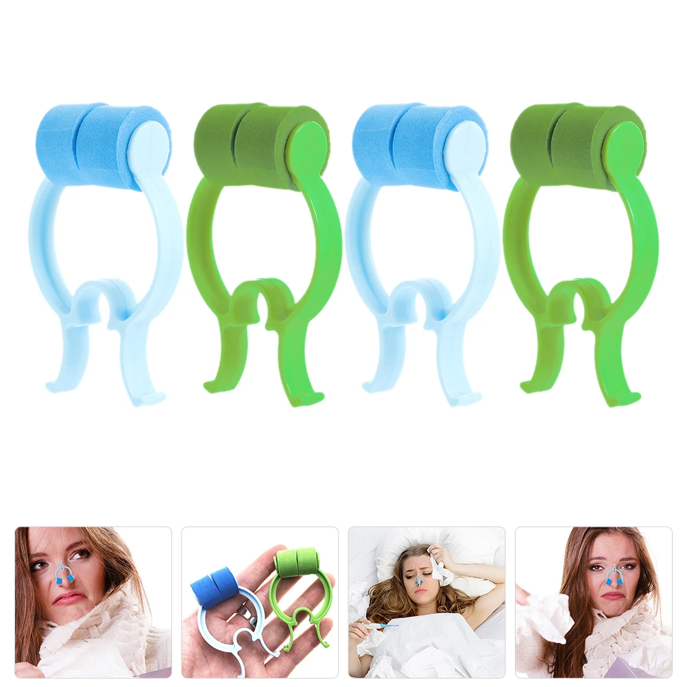 

4pcs Nose Correction Clips Comfortable Non Slip Suitable Size Lightweight Blue Green Each Perfect for Reading Eating nose