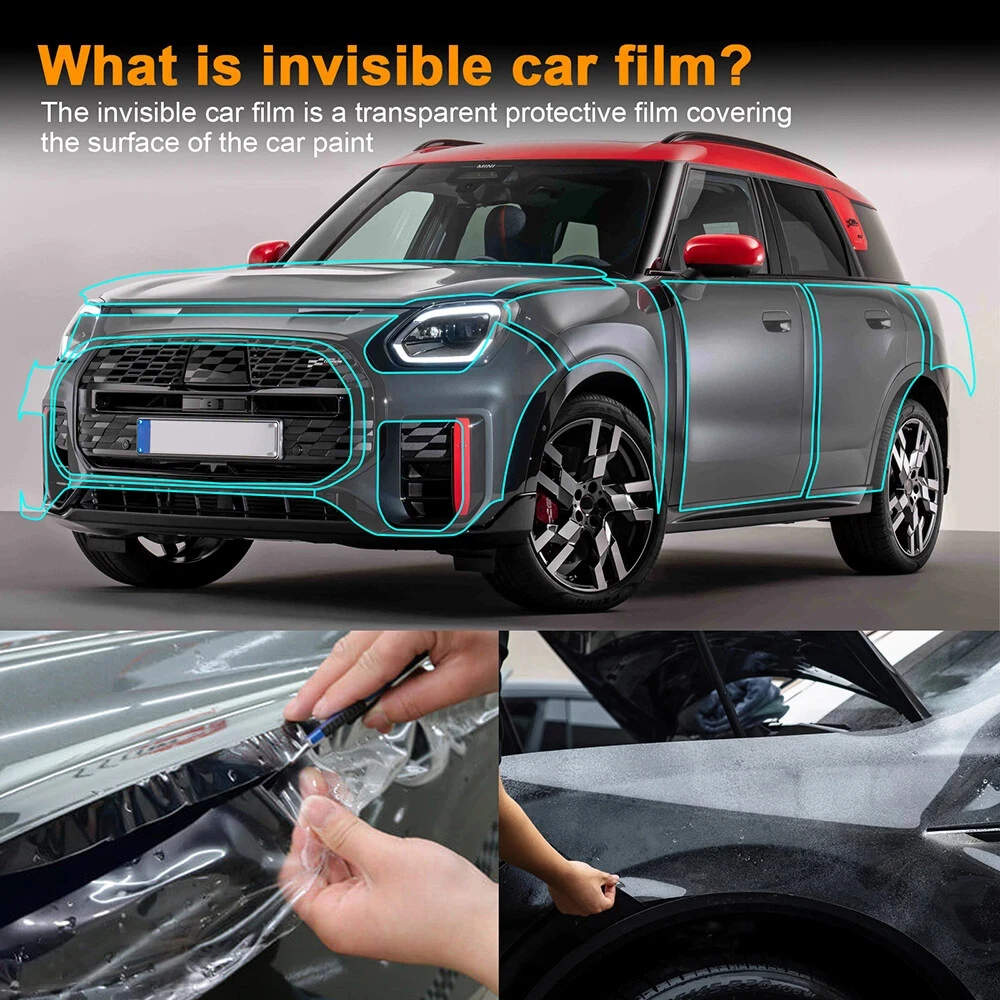 

8.5Mil TPU Scratch-resistant Car Paint Protection Film For Mini Countryman JCW 2024 2025 Car Body Transparent Bra Per-cut PPF
