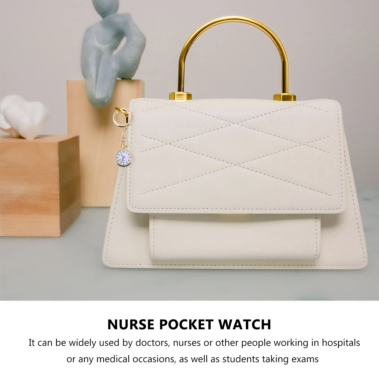 Relógio de bolso enfermeira pendurado relógios de quartzo crachá pequeno clipe no estilo durável clipe no material do relógio