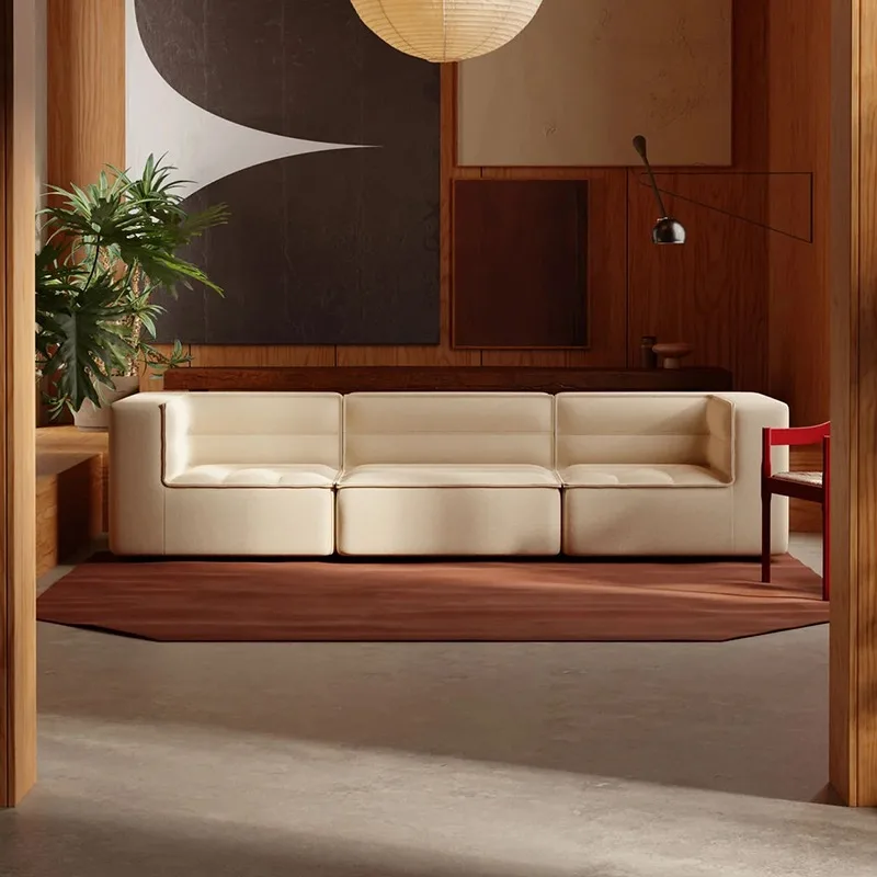 Nordic living room module sofa Italian minimalist, small apartment free combination designer villa club fabric sofa