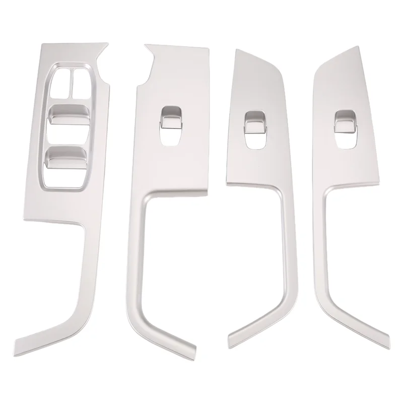 M93K-For Ix25 Creta Chrome Inner Door Armrest Window Switch Cover Decoration Control Panel Auto Accessories 2015-2019