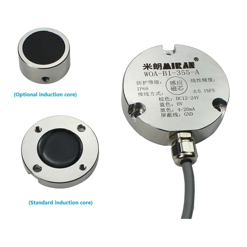 NewMIRAN Hall Angle Sensor WOA-B1 Non-contact 0-360 Degree Angular Transducer Output 4-20mA