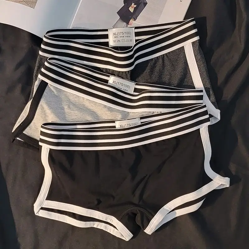 Women's Low-Waist Boxer Boyshort Panties Single Piece Comfortable Breathable Sport Underwear Ladies Intimate Lingerie Women's pa